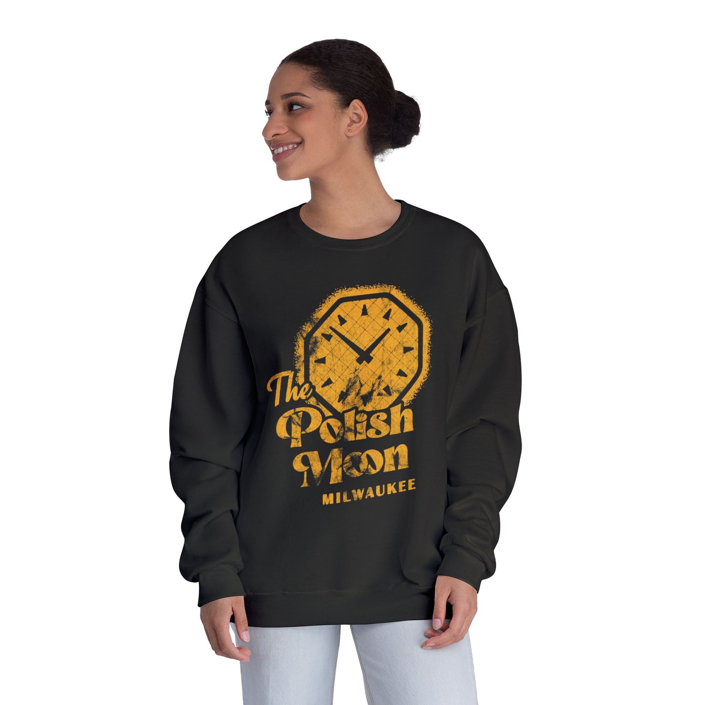 *CUSTOM* The Polish Moon, Milwaukee Adult Crewneck Sweatshirt