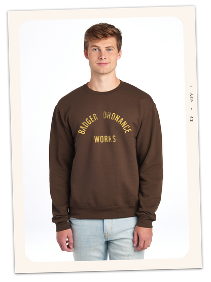 Badger Ordnance Works Adult Crewneck Sweatshirt