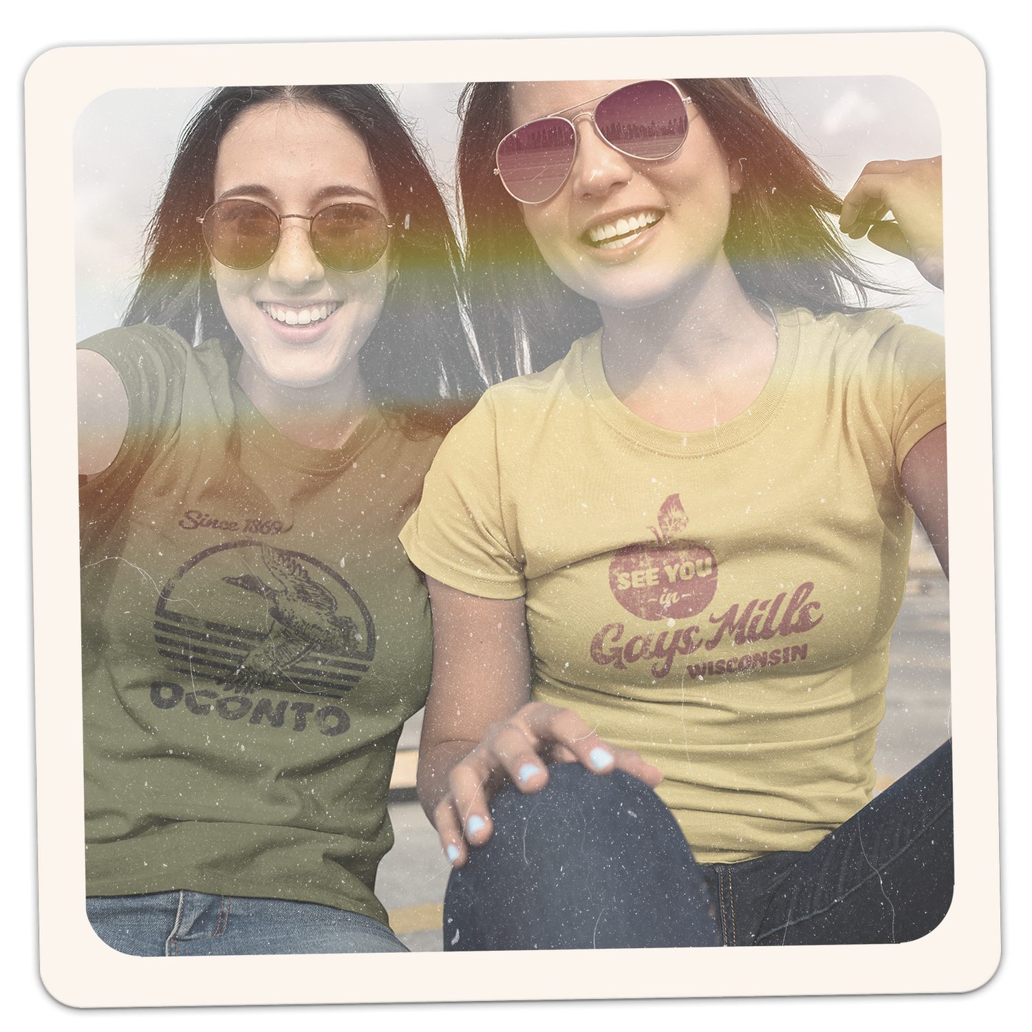 Two women in their favorite Wi-tee tees