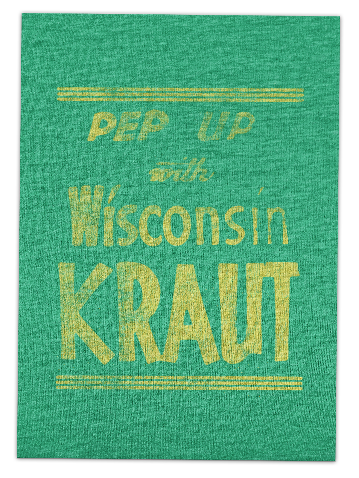 Pep Up with Wisconsin Kraut Adult Tee