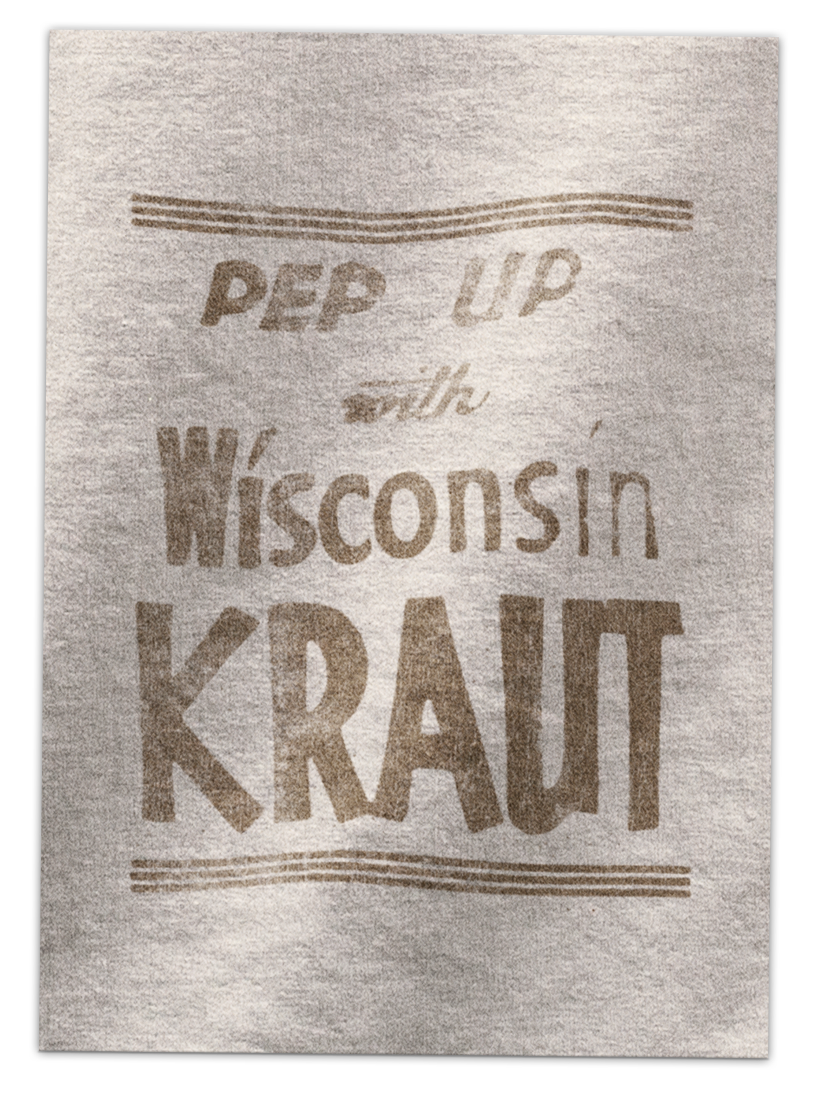 Pep Up with Wisconsin Kraut Adult Tee