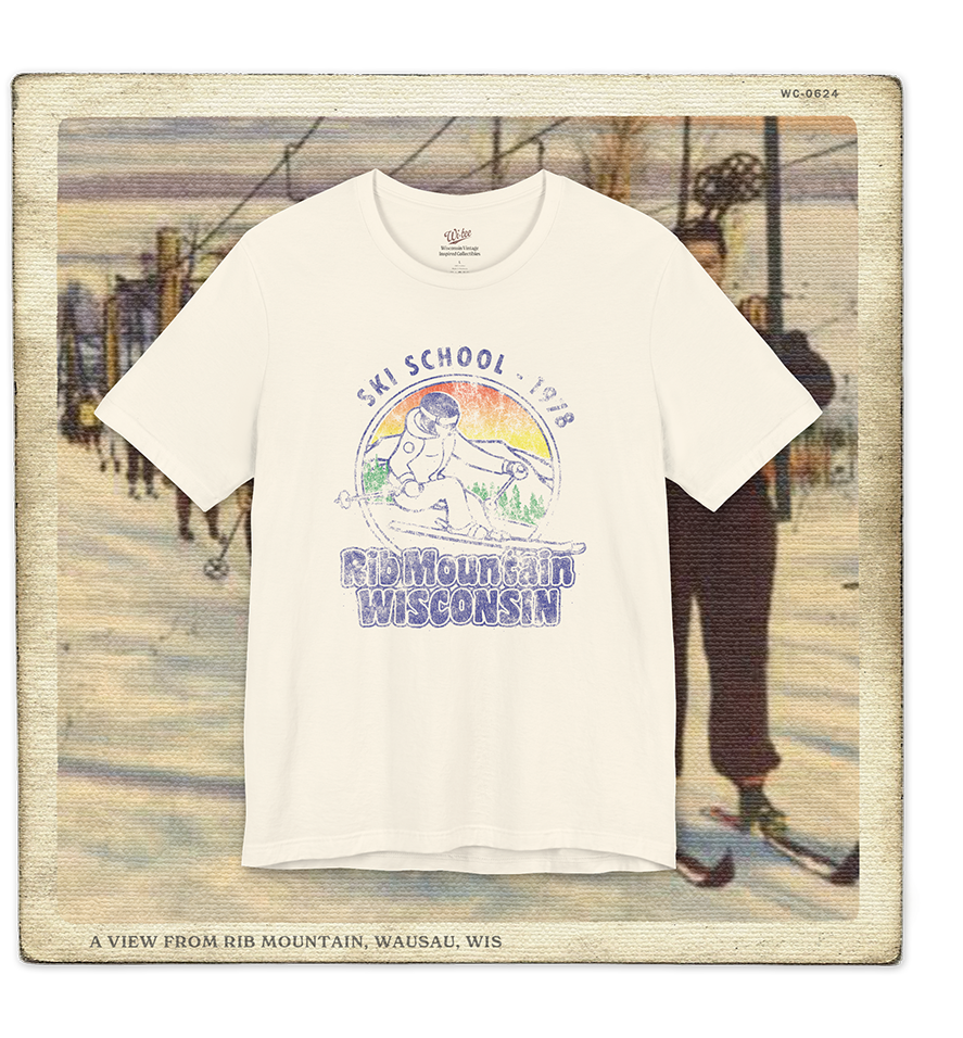 Rib Mountain Ski School 1978 Adult Tee