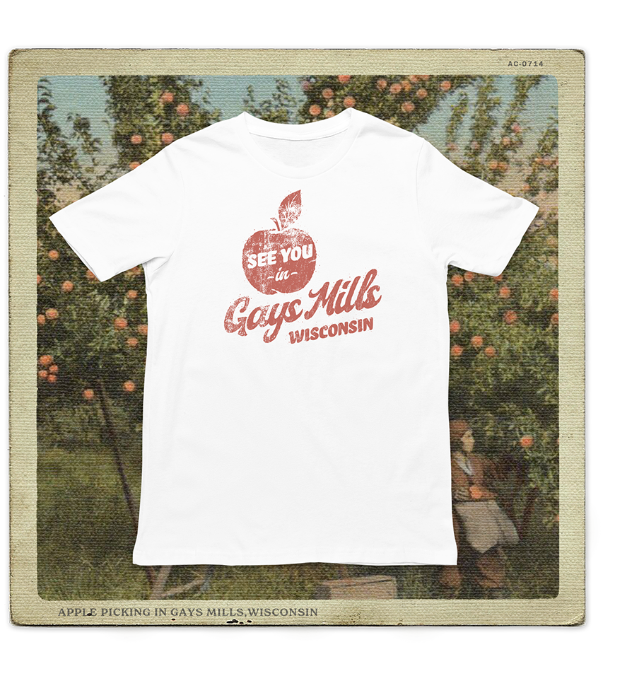 See You In Gays Mills Wisconsin Adult Tee