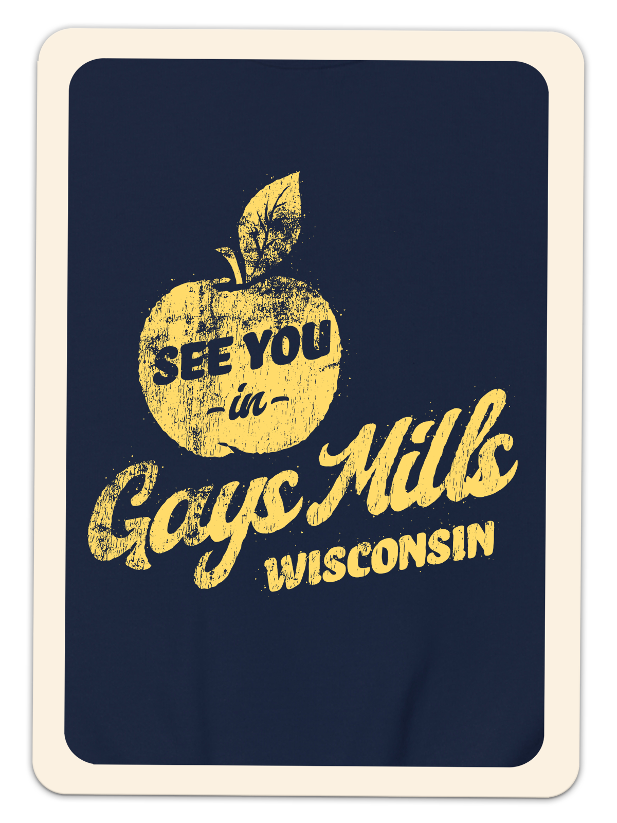 See You In Gays Mills Wisconsin Adult Crewneck Sweatshirt