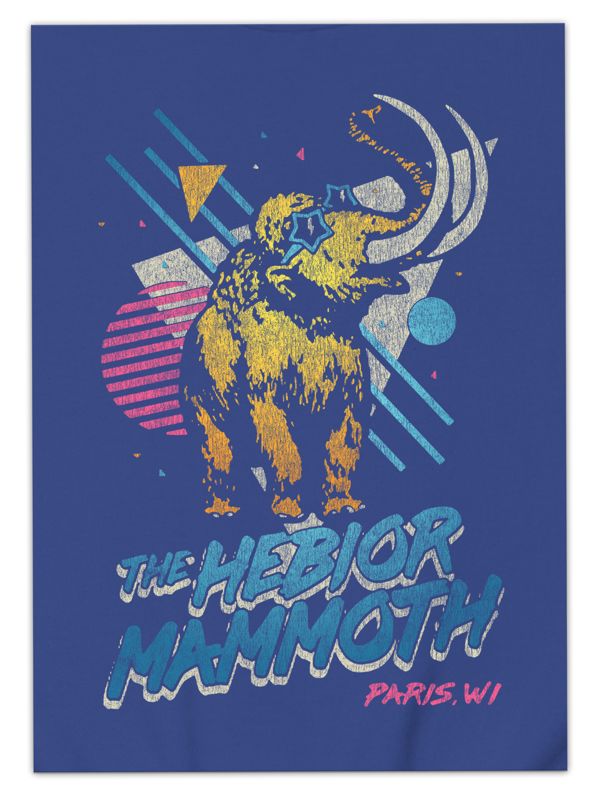 The Hebior Mammoth, Paris, WI Adult Crewneck Sweatshirt