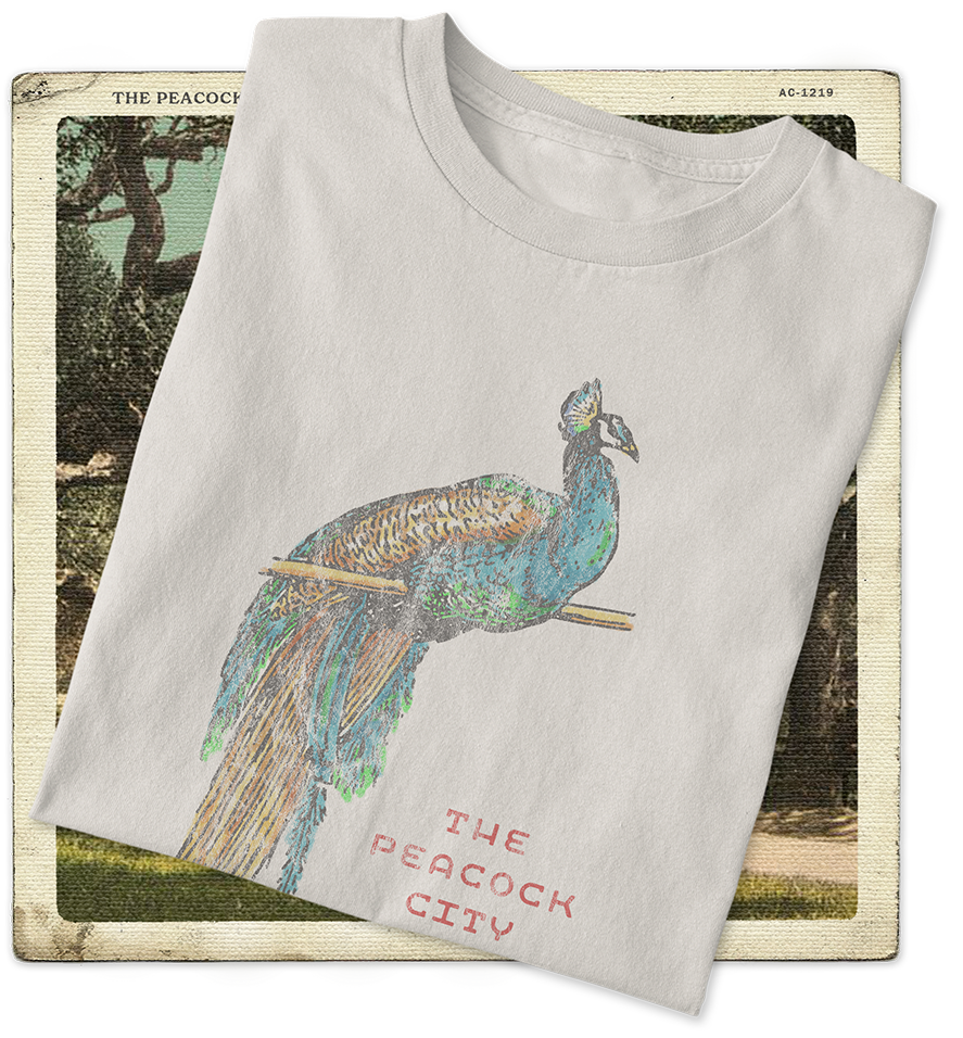 The Peacock City, Cudahy WISC Adult Tee
