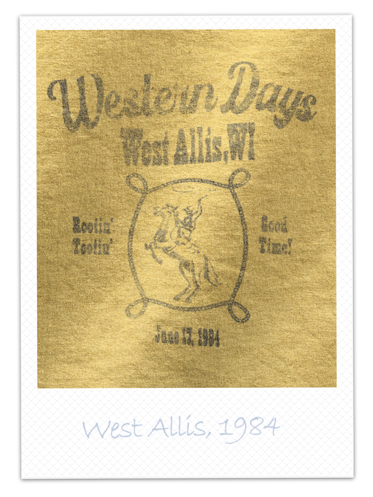 West Allis Western Days 1984 Adult Tee