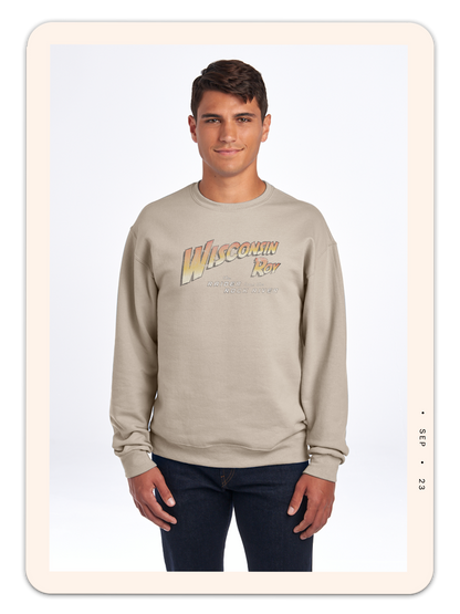 Wisconsin Roy, The Raider from the Rock River Adult Crewneck Sweatshirt
