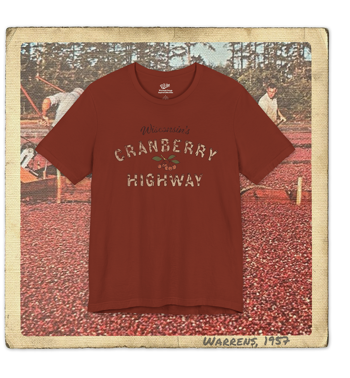 Wisconsin's Cranberry Highway Adult Tee