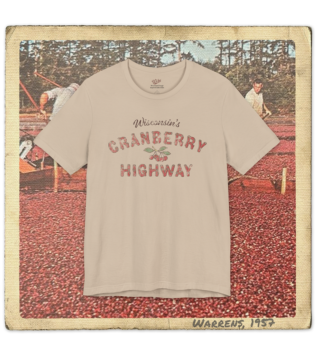 Wisconsin's Cranberry Highway Adult Tee