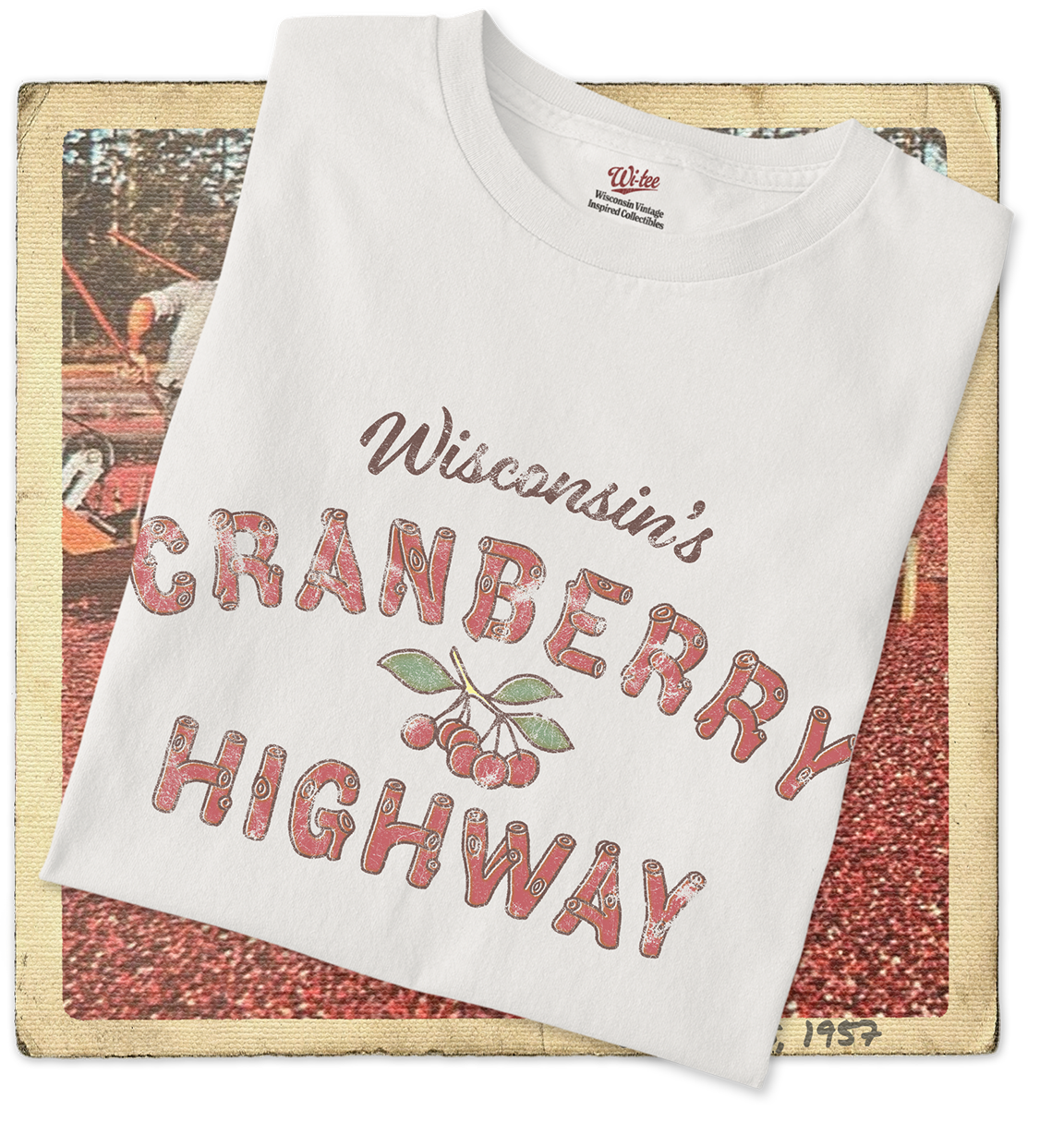 Wisconsin's Cranberry Highway Adult Tee