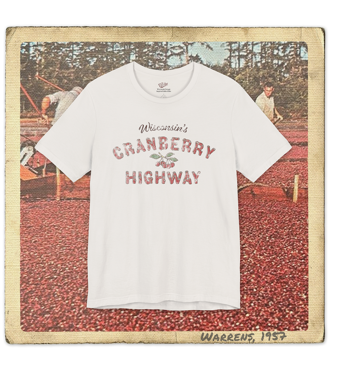 Wisconsin's Cranberry Highway Adult Tee