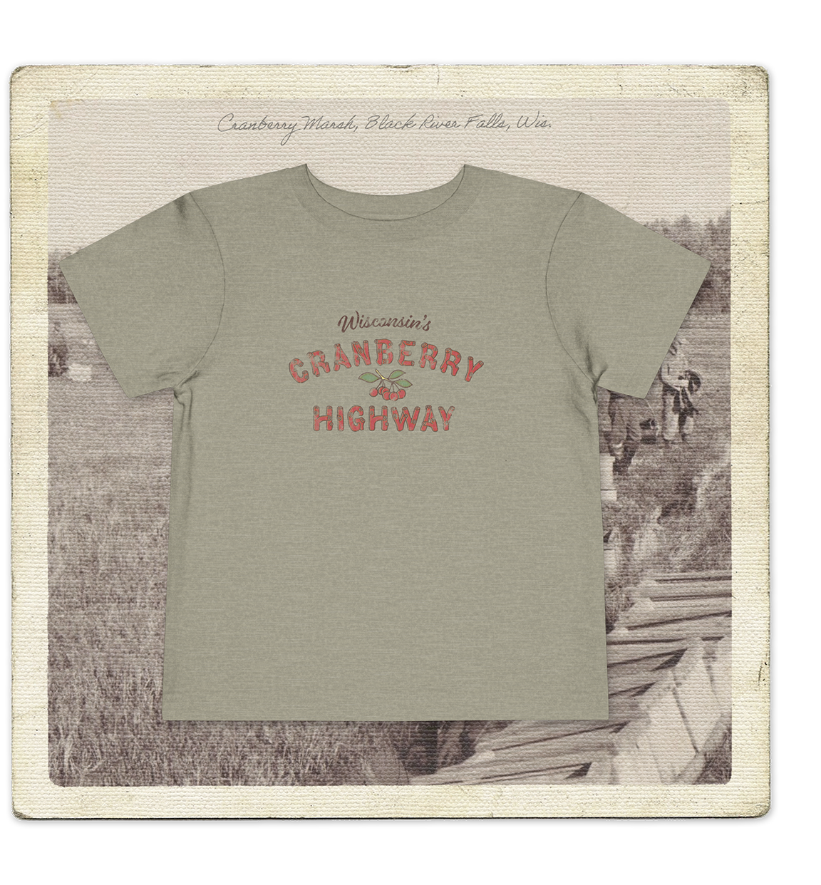 Wisconsin's Cranberry Highway Toddler Tee