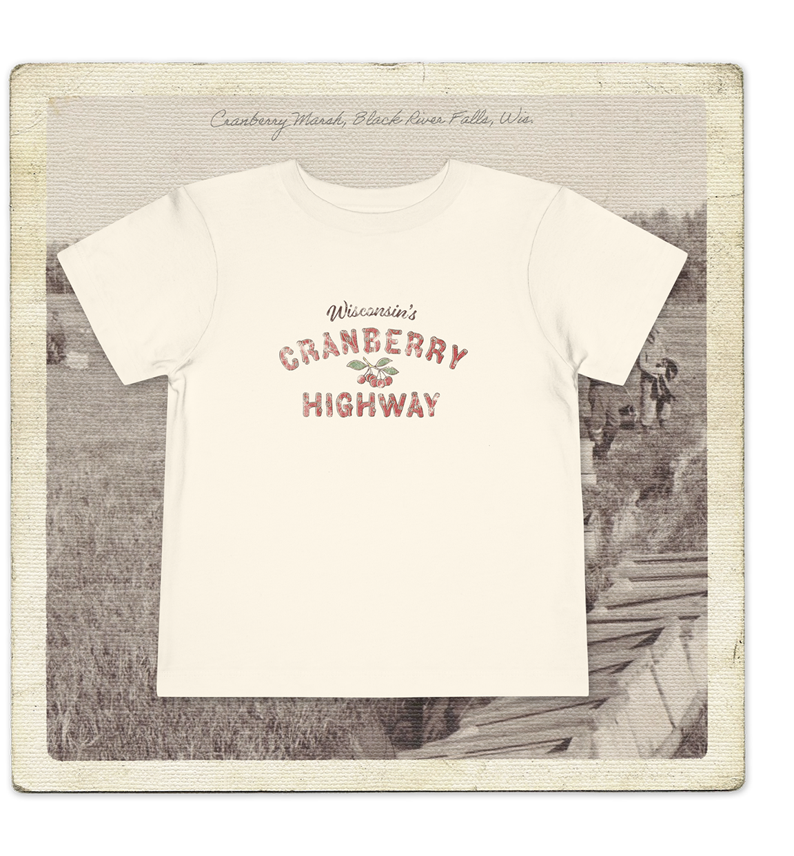 Wisconsin's Cranberry Highway Toddler Tee