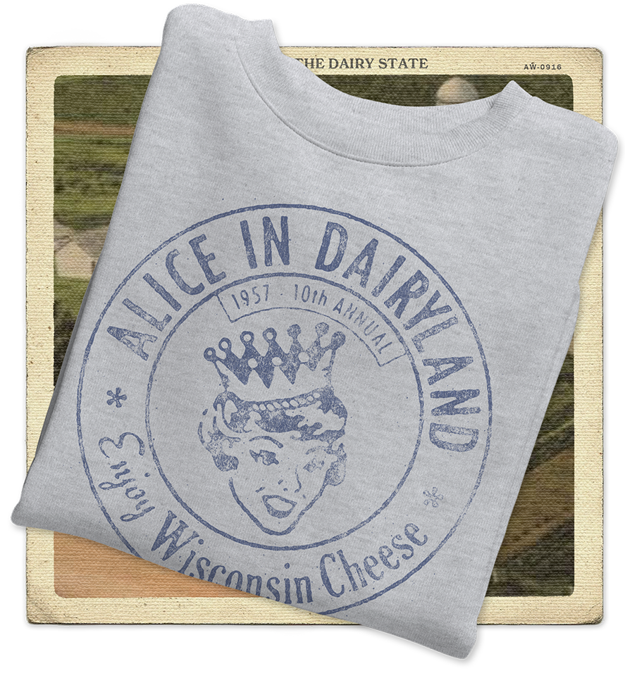 Alice in Dairyland 1957 Adult Crewneck Sweatshirt