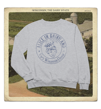 Alice in Dairyland 1957 Adult Crewneck Sweatshirt