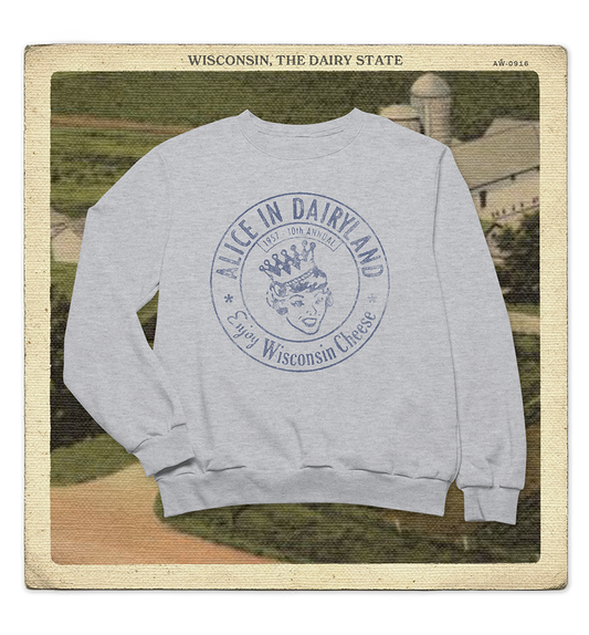 Alice in Dairyland 1957 Adult Crewneck Sweatshirt