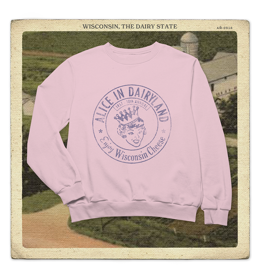 Alice in Dairyland 1957 Adult Crewneck Sweatshirt