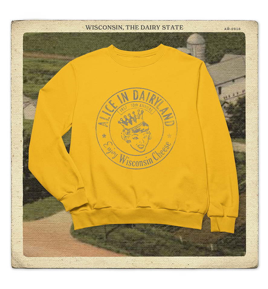 Alice in Dairyland 1957 Adult Crewneck Sweatshirt