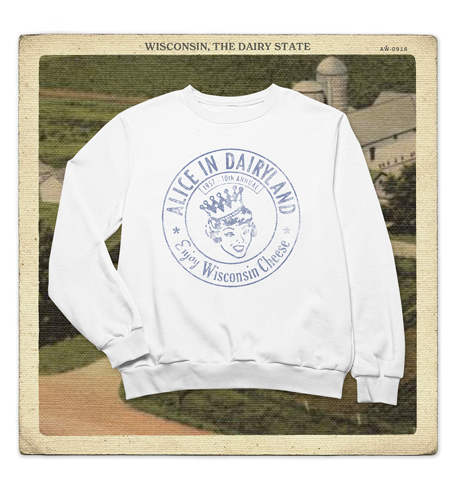 Alice in Dairyland 1957 Adult Crewneck Sweatshirt