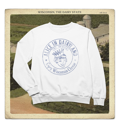 Alice in Dairyland 1957 Adult Crewneck Sweatshirt