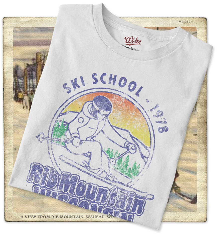 Rib Mountain Ski School 1978 Adult Tee