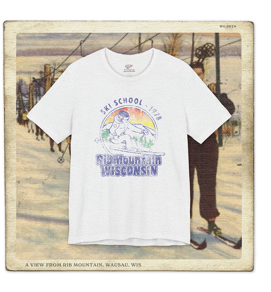 Rib Mountain Ski School 1978 Adult Tee