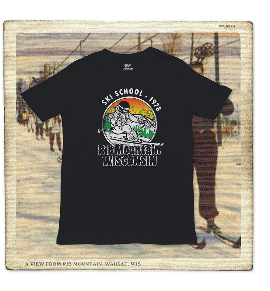 Rib Mountain Ski School 1978 Adult Tee