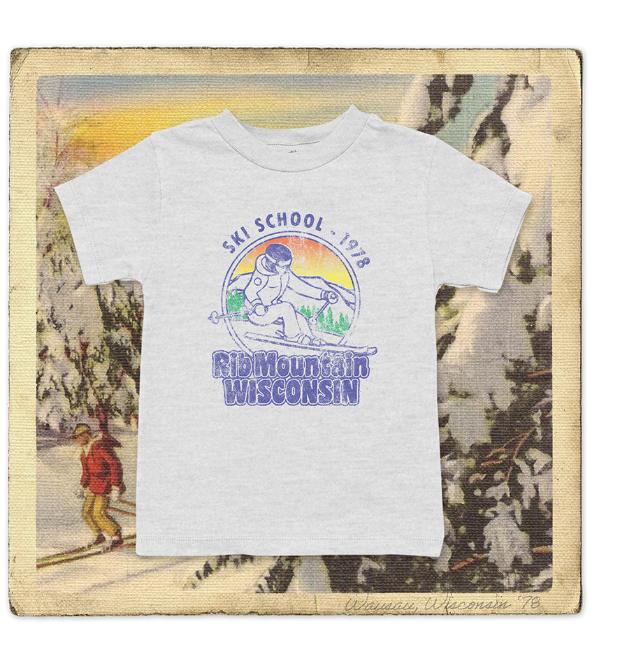 Rib Mountain Ski School 1978 Toddler Tee