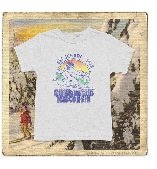 Rib Mountain Ski School 1978 Toddler Tee