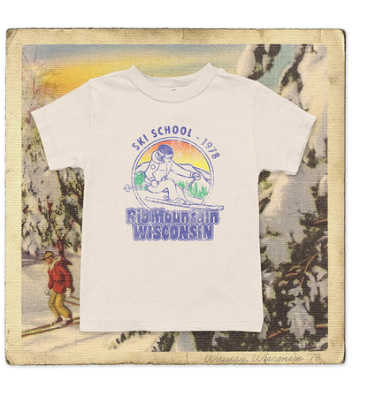 Rib Mountain Ski School 1978 Toddler Tee