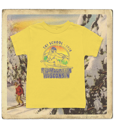 Rib Mountain Ski School 1978 Toddler Tee