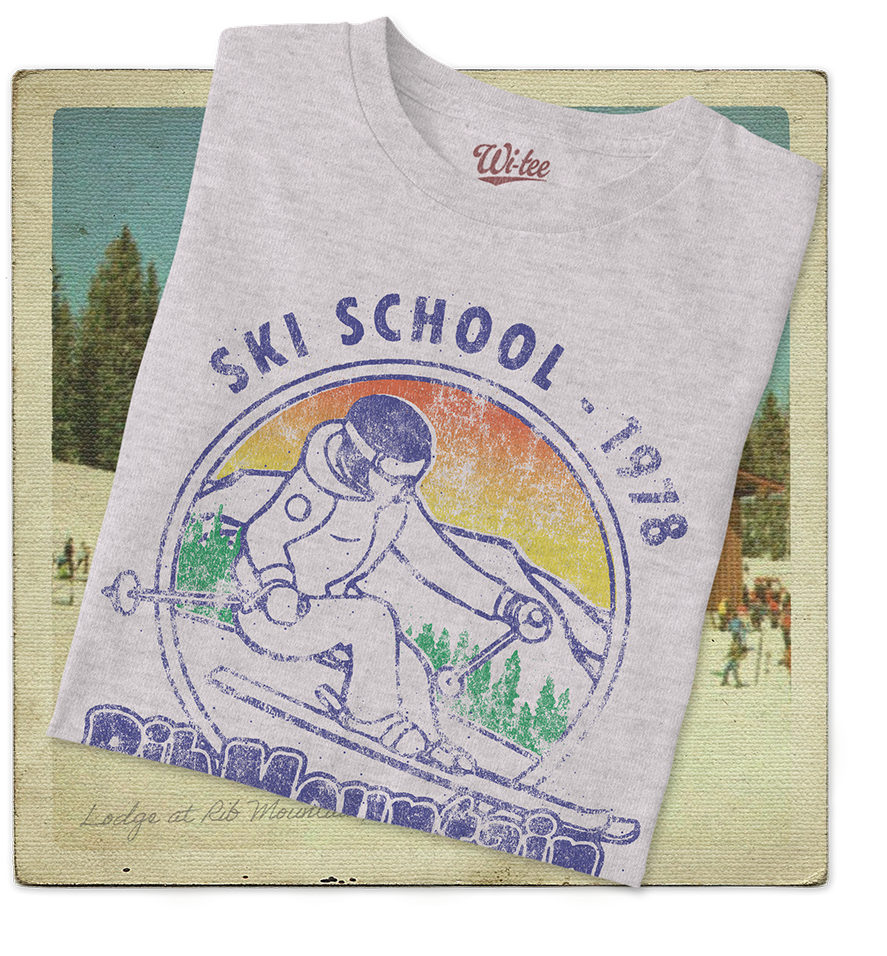 Rib Mountain Ski School 1978 Youth Tee