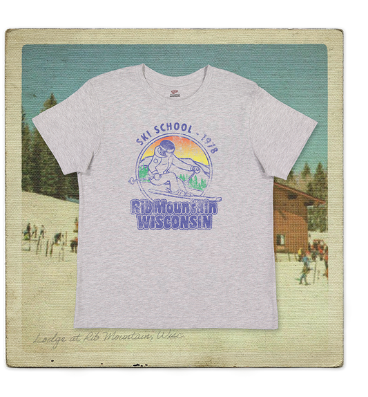 Rib Mountain Ski School 1978 Youth Tee