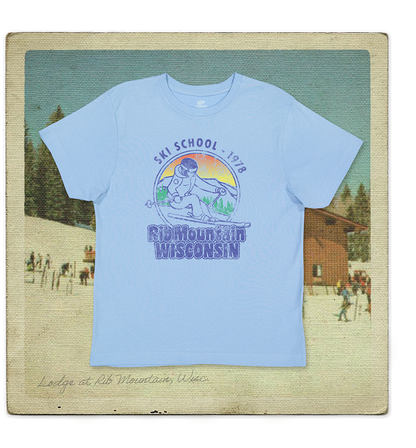 Rib Mountain Ski School 1978 Youth Tee