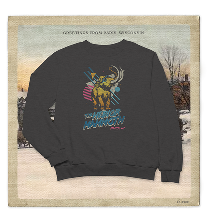 The Hebior Mammoth, Paris, WI Adult Crewneck Sweatshirt