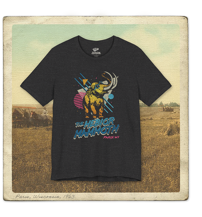 The Hebior Mammoth, Paris, WI Adult Tee