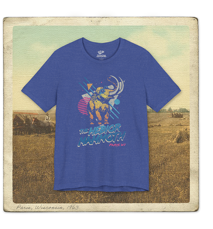 The Hebior Mammoth, Paris, WI Adult Tee