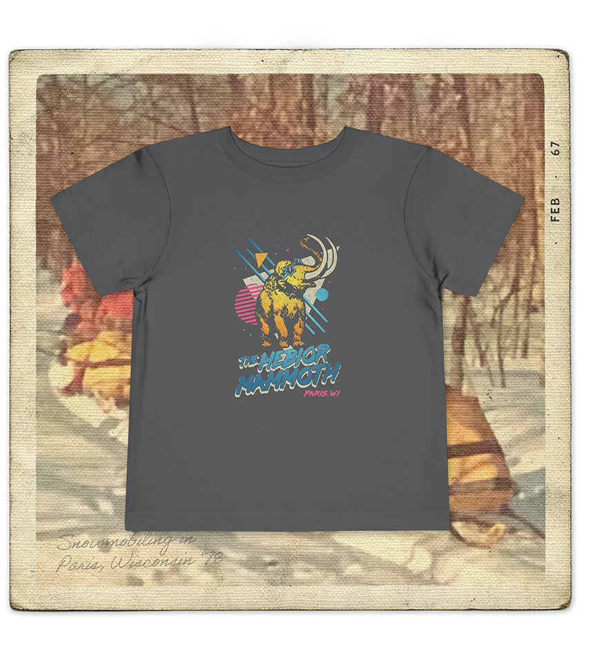 The Hebior Mammoth, Paris, WI Toddler Tee