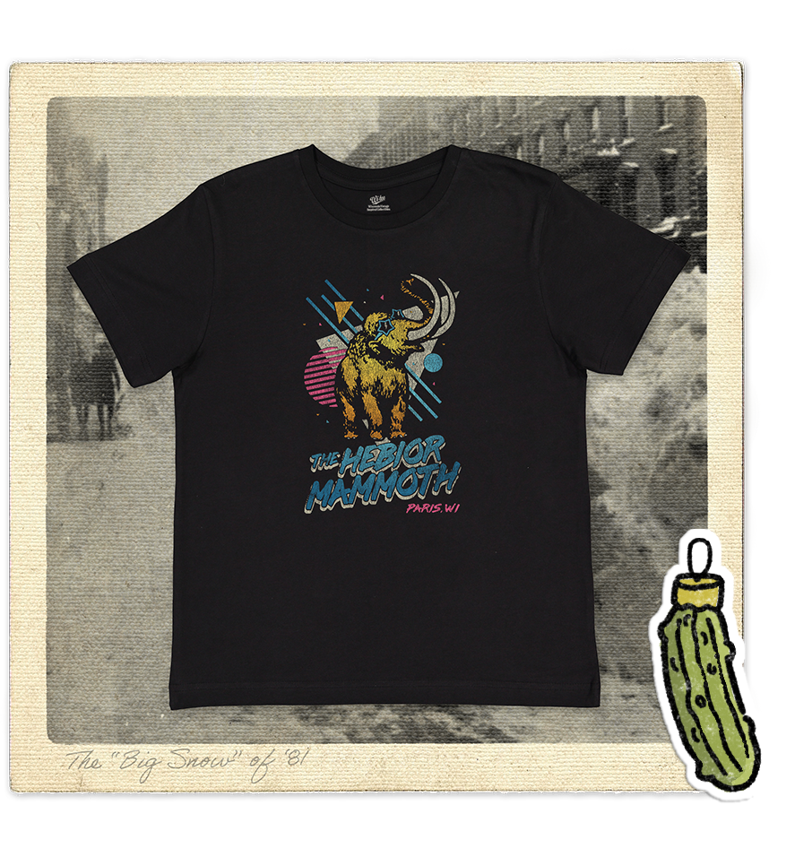 The Hebior Mammoth, Paris, WI Youth Tee