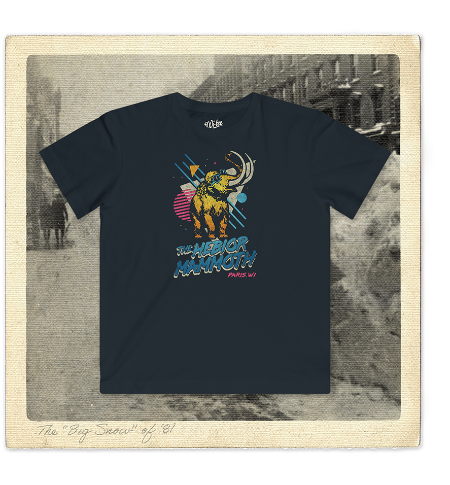The Hebior Mammoth, Paris, WI Youth Tee
