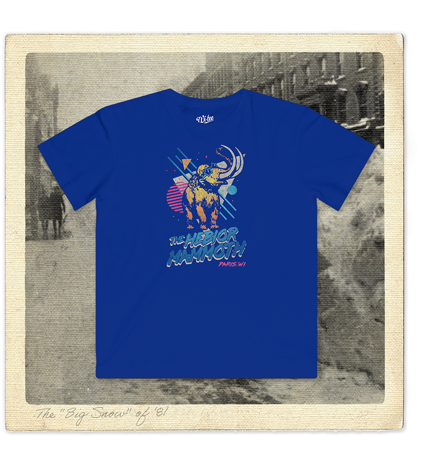 The Hebior Mammoth, Paris, WI Youth Tee