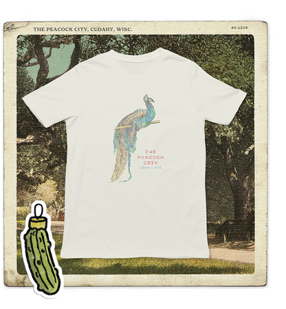 The Peacock City, Cudahy WISC Adult Tee