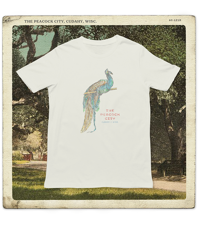 The Peacock City, Cudahy WISC Adult Tee