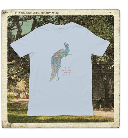 The Peacock City, Cudahy WISC Adult Tee