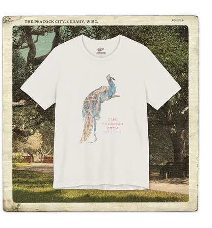 The Peacock City, Cudahy WISC Adult Tee