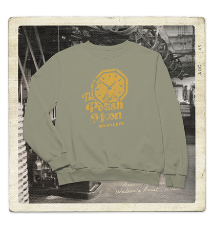 The Polish Moon, Milwaukee Adult Crewneck Sweatshirt