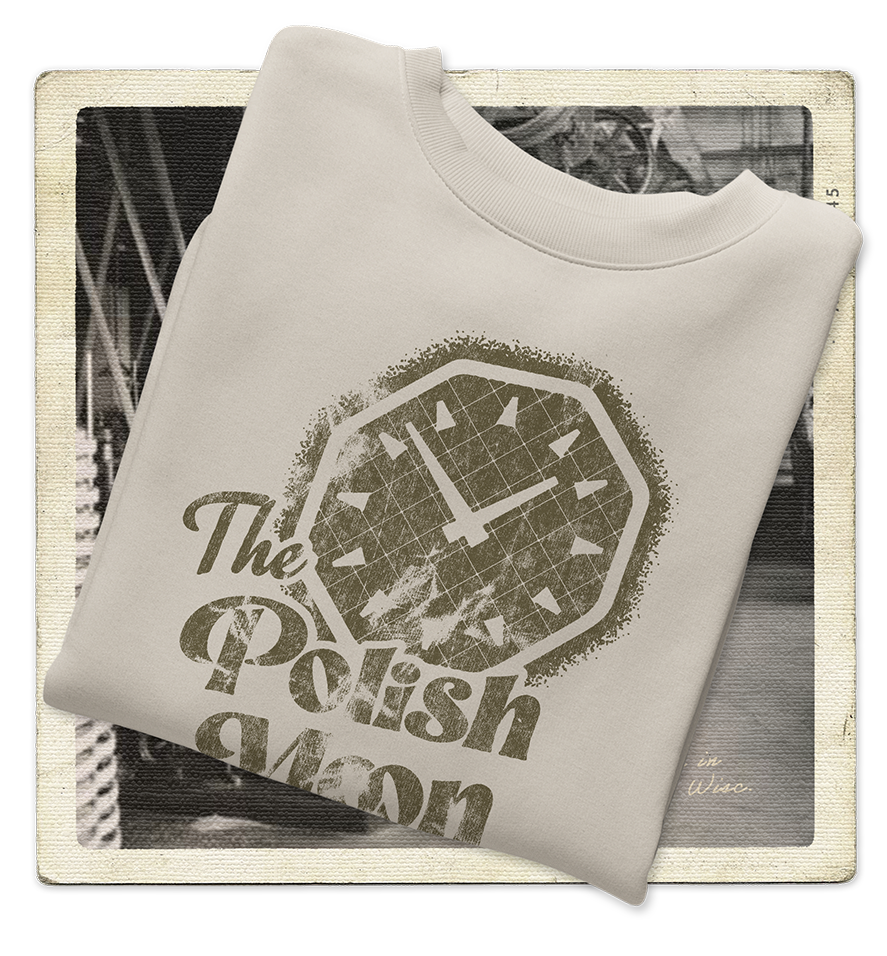 The Polish Moon, Milwaukee Adult Crewneck Sweatshirt