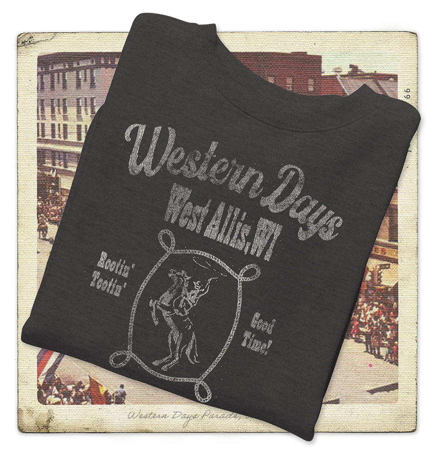 West Allis Western Days 1984 Crewneck Adult Sweatshirt