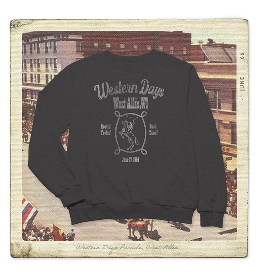 West Allis Western Days 1984 Crewneck Adult Sweatshirt